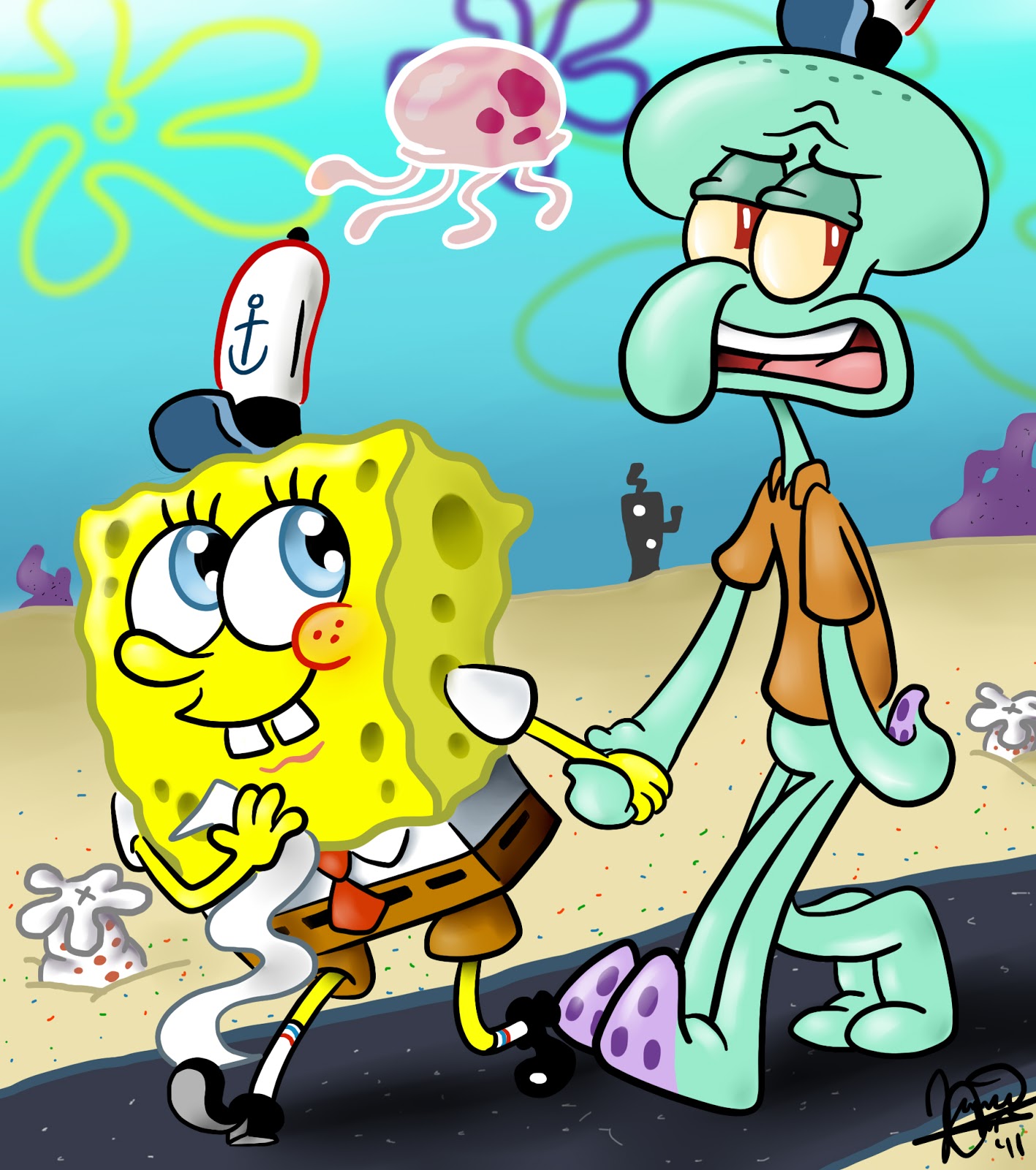 Kumpulan Gambar Kartun Spongebob  Warna Warni Blog