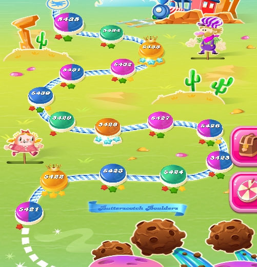 Candy Crush Saga level 5421-5435