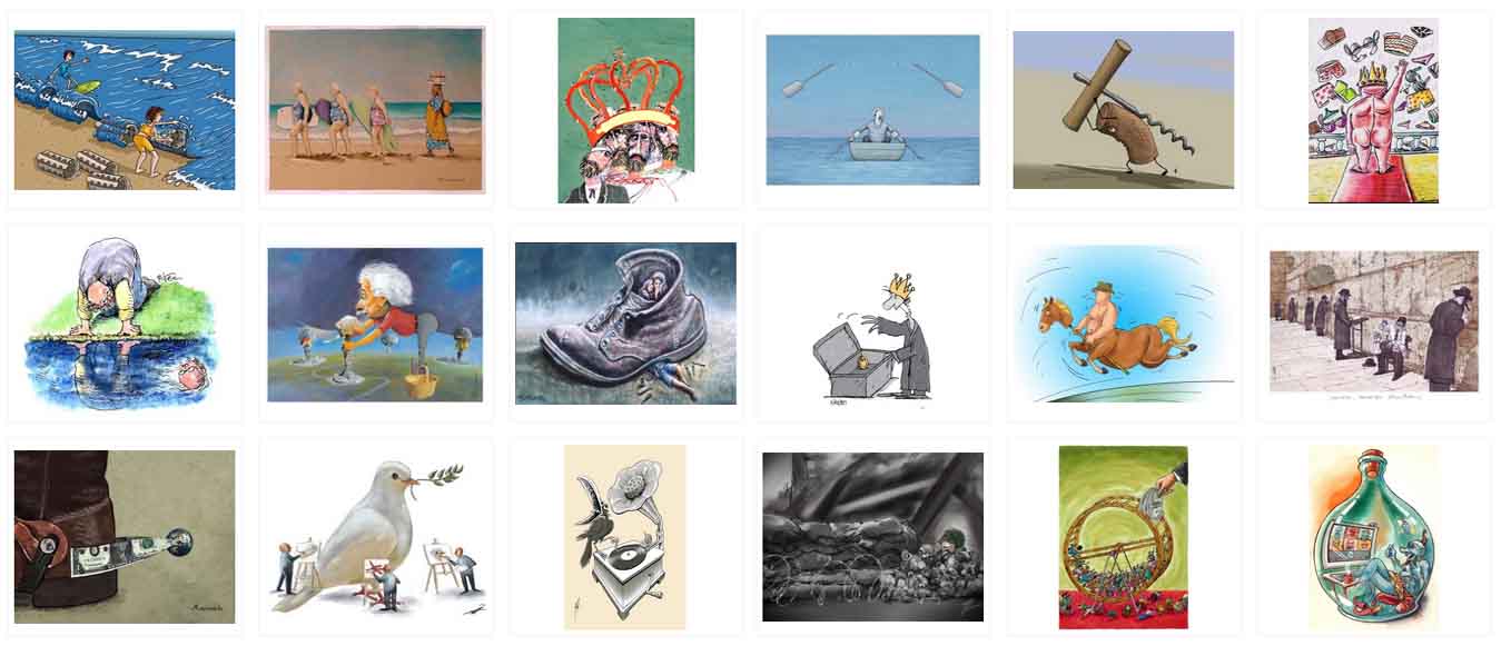 55 Finalists of the 55 World Gallery of Cartoons - Skopje 2023
