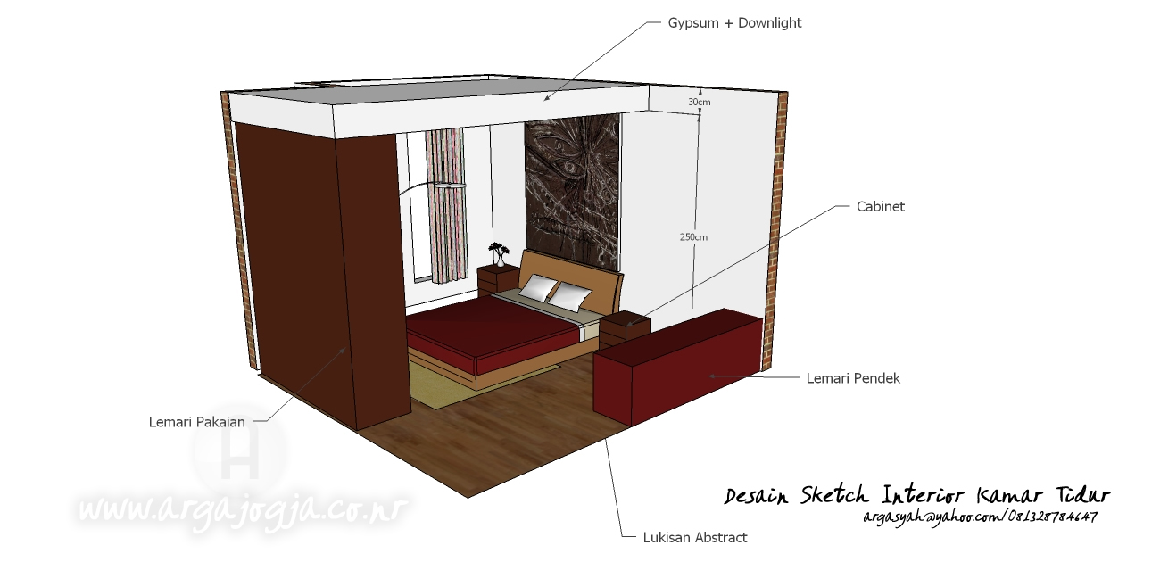 Desain Interior Apartemen 2 Kamar