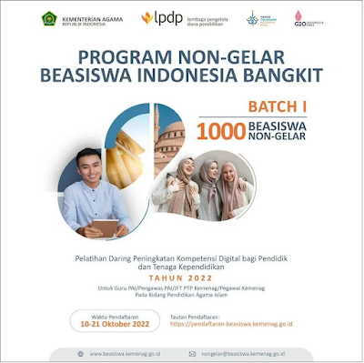 Beasiswa Indonesia Bangkit (BIB) Program Non Gelar (Non Degree) Deadline 21 Oktober 2022