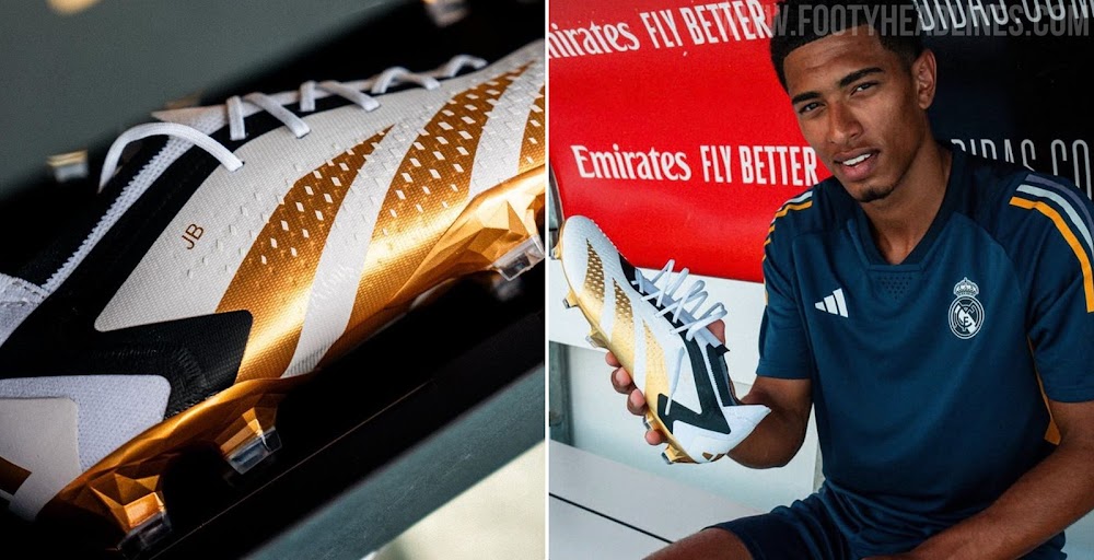 'White/Black/Gold' Adidas Predator Accuracy 'Bellingham' Boots Revealed ...