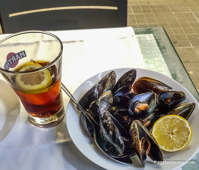 Mexilhões do Restaurante Pilar, em Barcelona