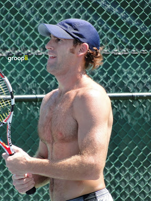 Robby Ginepri Shirtless at Cincinnati Open 2010