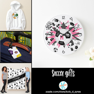 Soccer gifts for girls and boys by katzdzynes