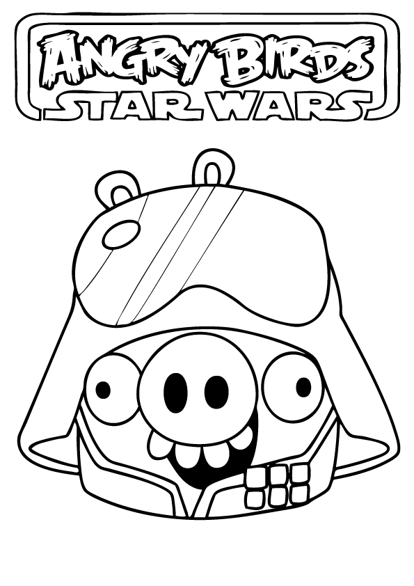 Angry Birds Star Wars coloring page