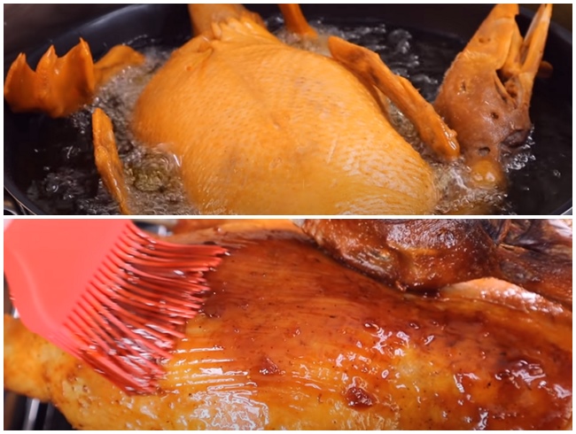 Cách làm vịt quay vàng ruộm bắt mắt ngon không kém ngoài hàng - 3