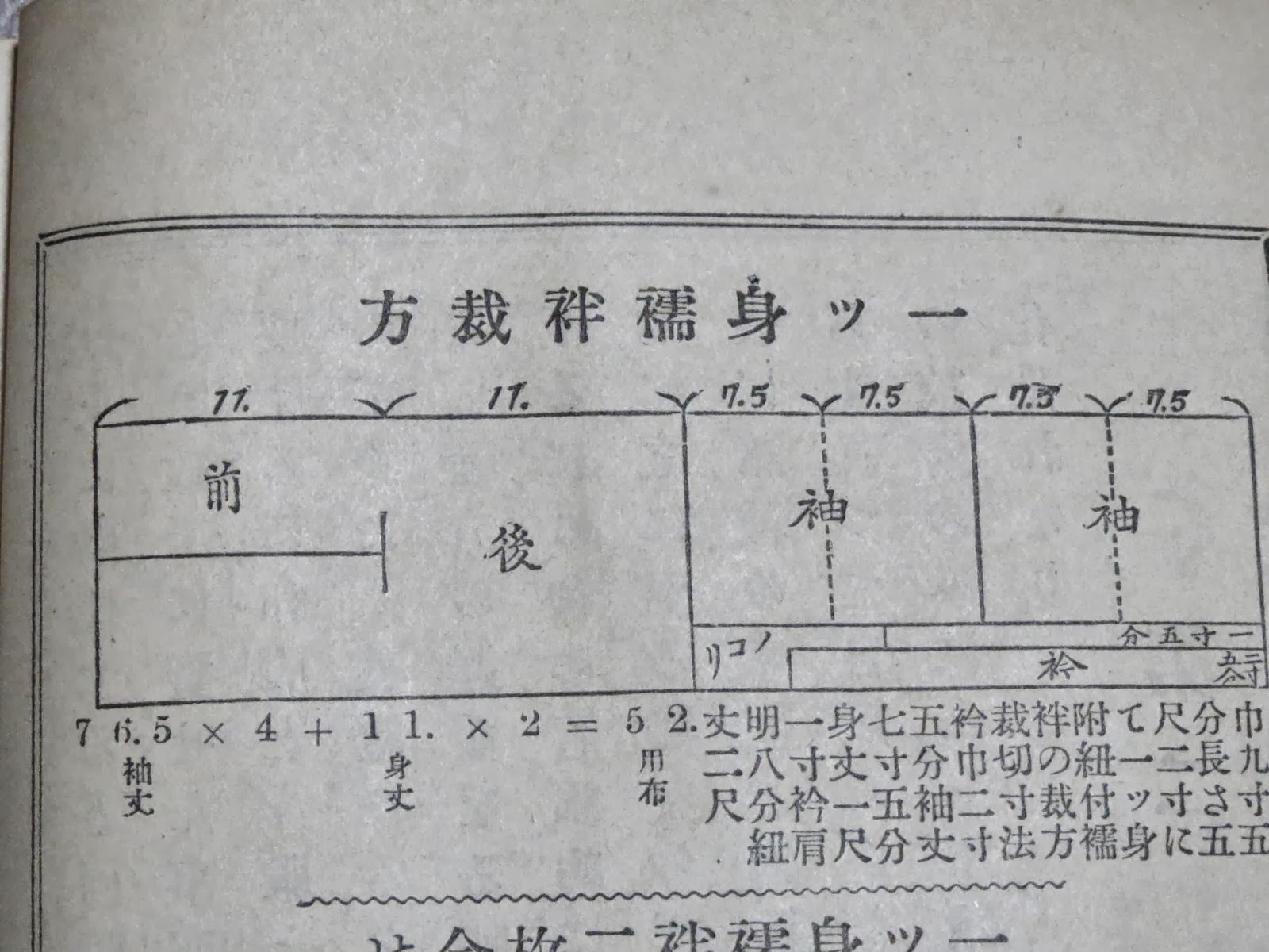 羽織や着物の型紙