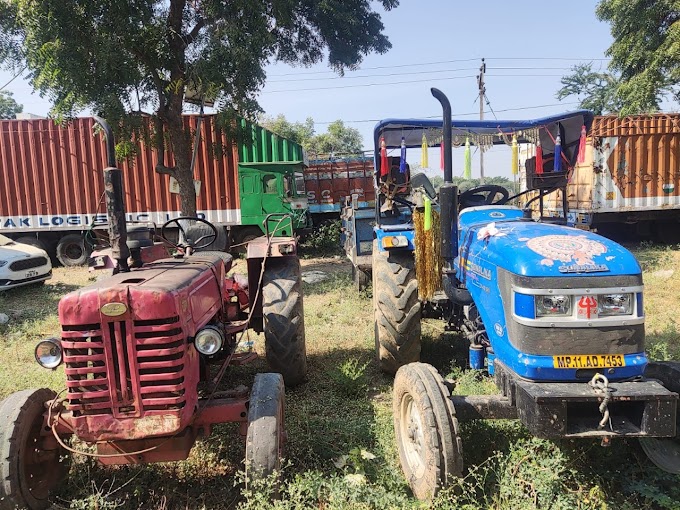 अवैध खनिज उत्खनन में संलिप्त पाए जाने पर 5 ट्रैक्टर - ट्रॉली जप्त 5 tractor-trolley seized after being found involved in illegal mineral extraction  