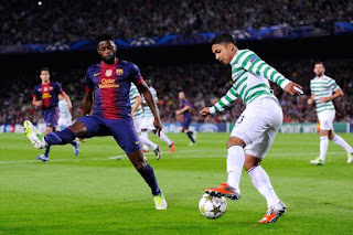 Celtic beat Barcelons in the Champions League despite Messi scoring