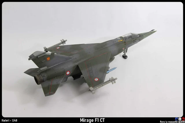 Maquette du Mirage F1 CT d'Italeri au 1/48.