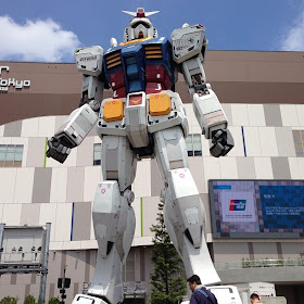 Voir le Gundam grandeur nature à Odaiba