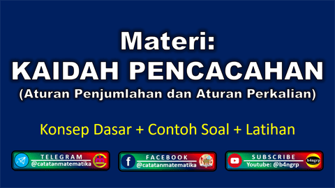 Kaidah Pencacahan (Aturan Penjumlahan dan Aturan Perkalian)