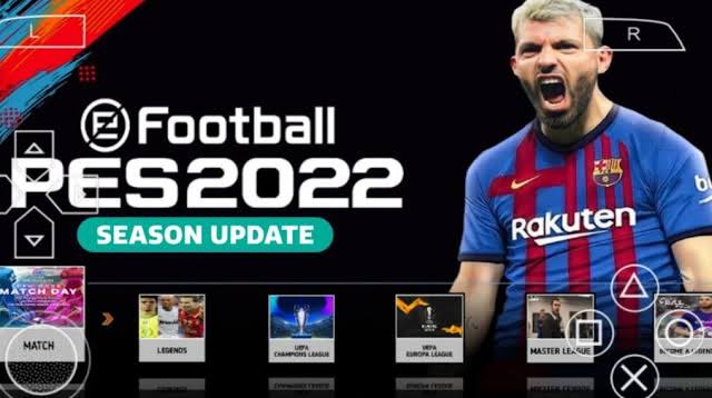 DOWNLOAD PES 2022 PPSSPP ISO file  for Android with PS4 Camera  