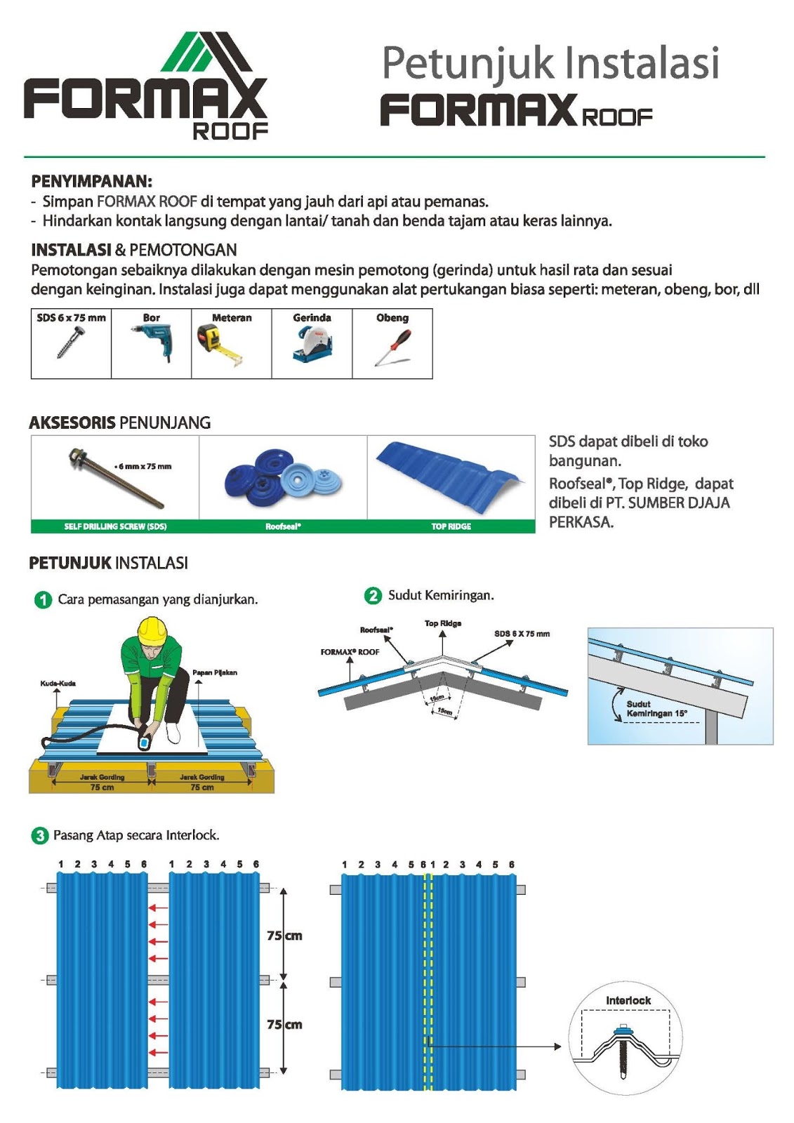 KRIDA JAYA STEEL ATAP FORMAX ROOF ATAP UPVC HARGA 