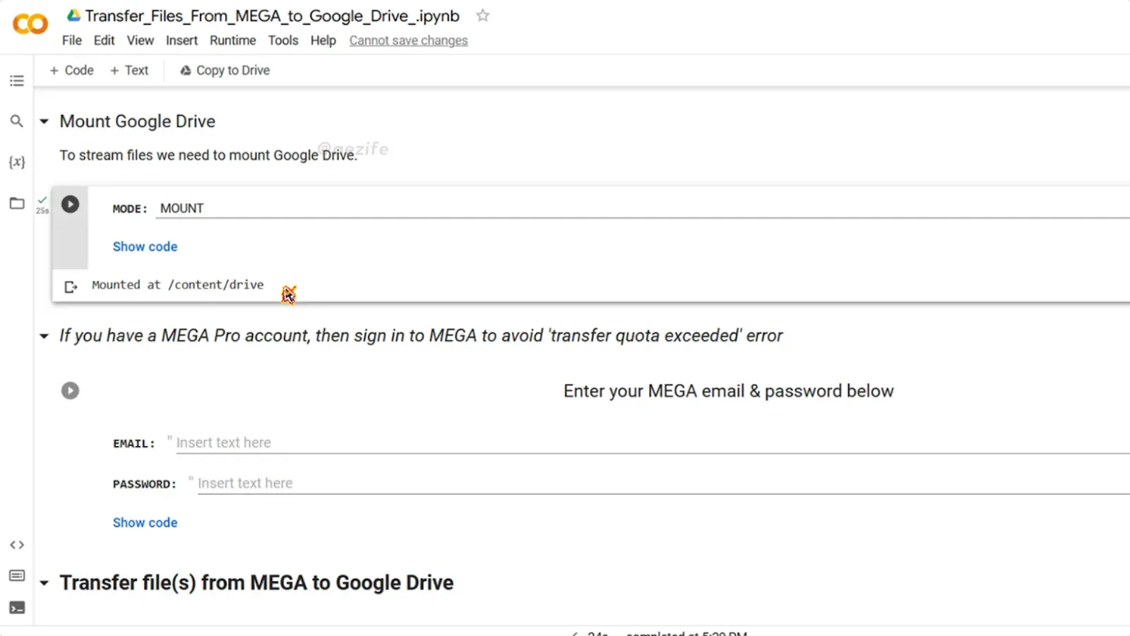 Cara Transfer File Mega ke Google Drive Termudah by @aezife