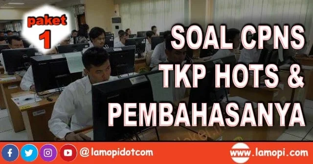 Contoh Soal TKP HOTS SKD CAT CPNS dan Pembahasanya