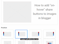 How To Add "On-hover" Share Buttons To Blogger Images
