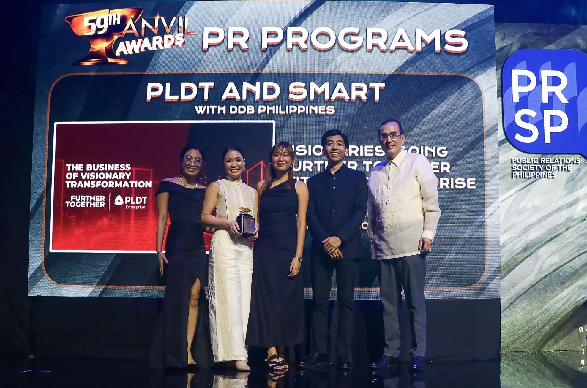 PLDT Enterprise Celebrates their Silver Anvil Award for the VISIONARIES Campaign