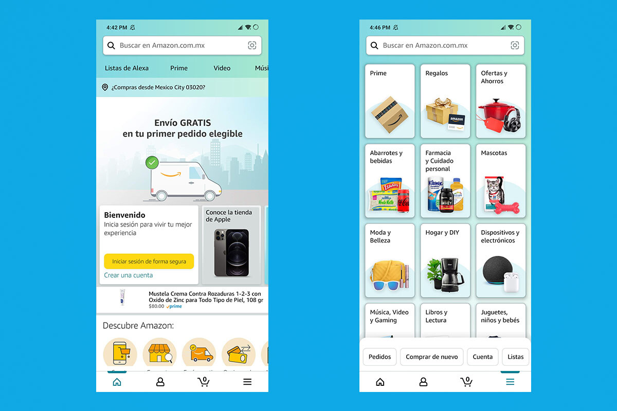 Aplicación de Amazon Compras: Cómo descargar, crear una cuenta y comprar en México