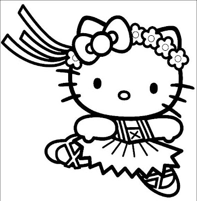 hello kitty coloring pages - hello kitty color plates - printable