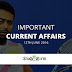 Important Current Affairs 12th June 2016