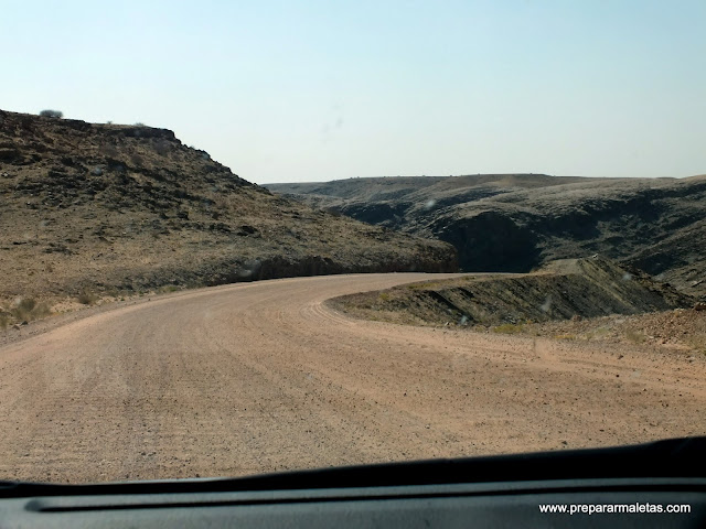 carretera de curvas namibia