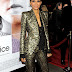 HALLE BERRY IN A GOLD TAILORED AFRICAN INSPIRED FABRIC “BROCADE” SUIT