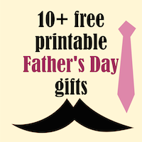 free father's day printables