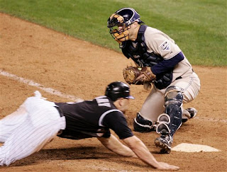 Our MVP scored the winning run in the last game of the season, and he didn't even need to touch home plate