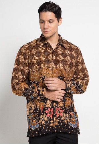 Kemeja Panjang Batik Print