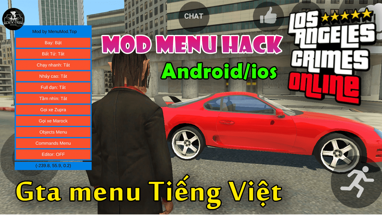 Los Angeles Crimes Menu Mod Mới Nhất Xịn Xò Gta Mobile