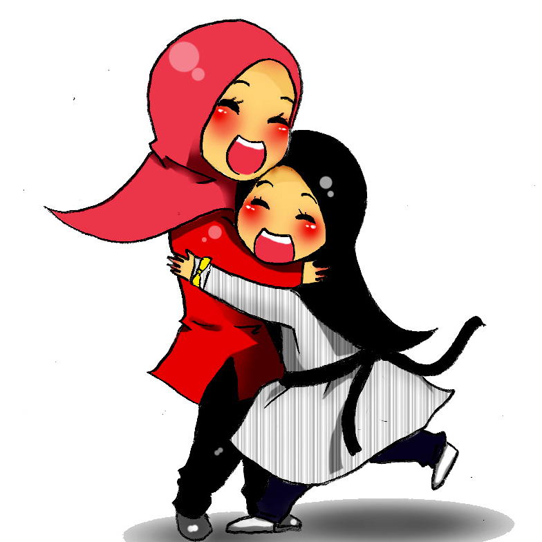 rumah Gambargambar animasi  wanita muslimah  lengkap 