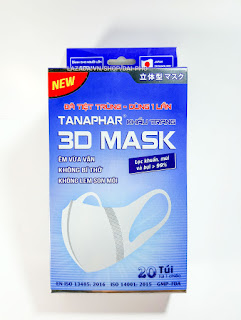 khẩu trang 3D MASK lọc bụi kháng khuẩn Nhật Bản hộp 20 cái