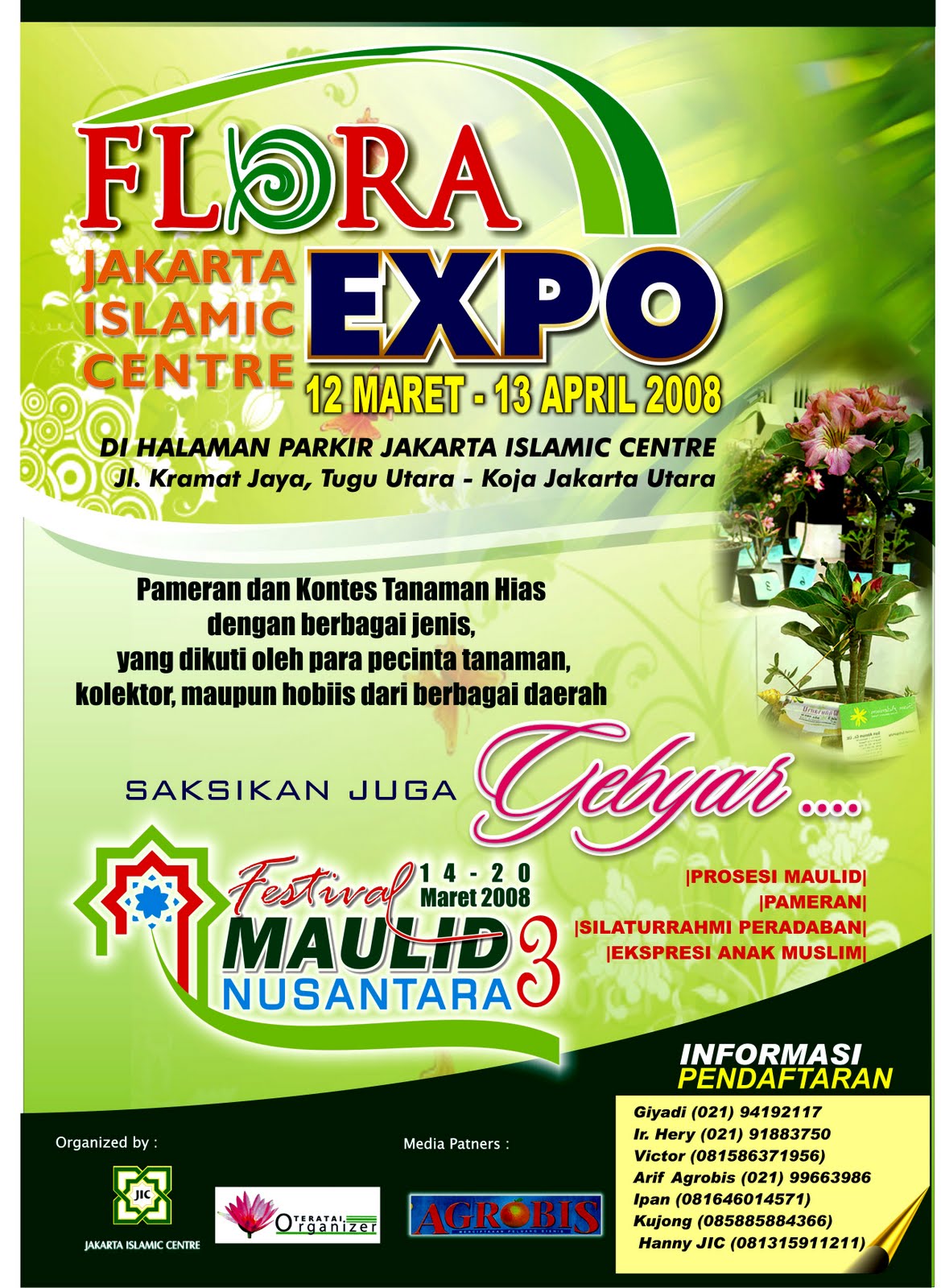  DESAIN  BROSUR  FLORA EXPO