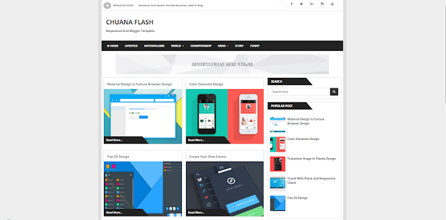 Chuana Flash - A Responsive Blogger Template Free Download