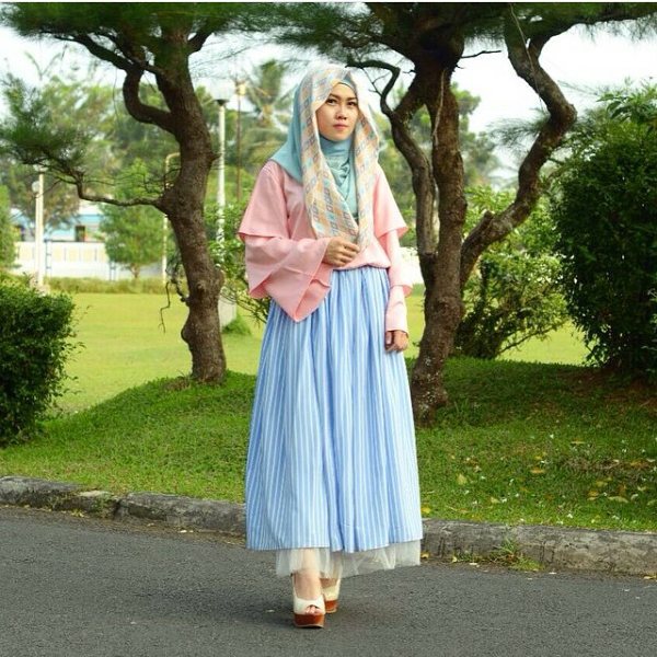 40 Gambar Desain Baju  Muslim  Remaja  Paling Modis