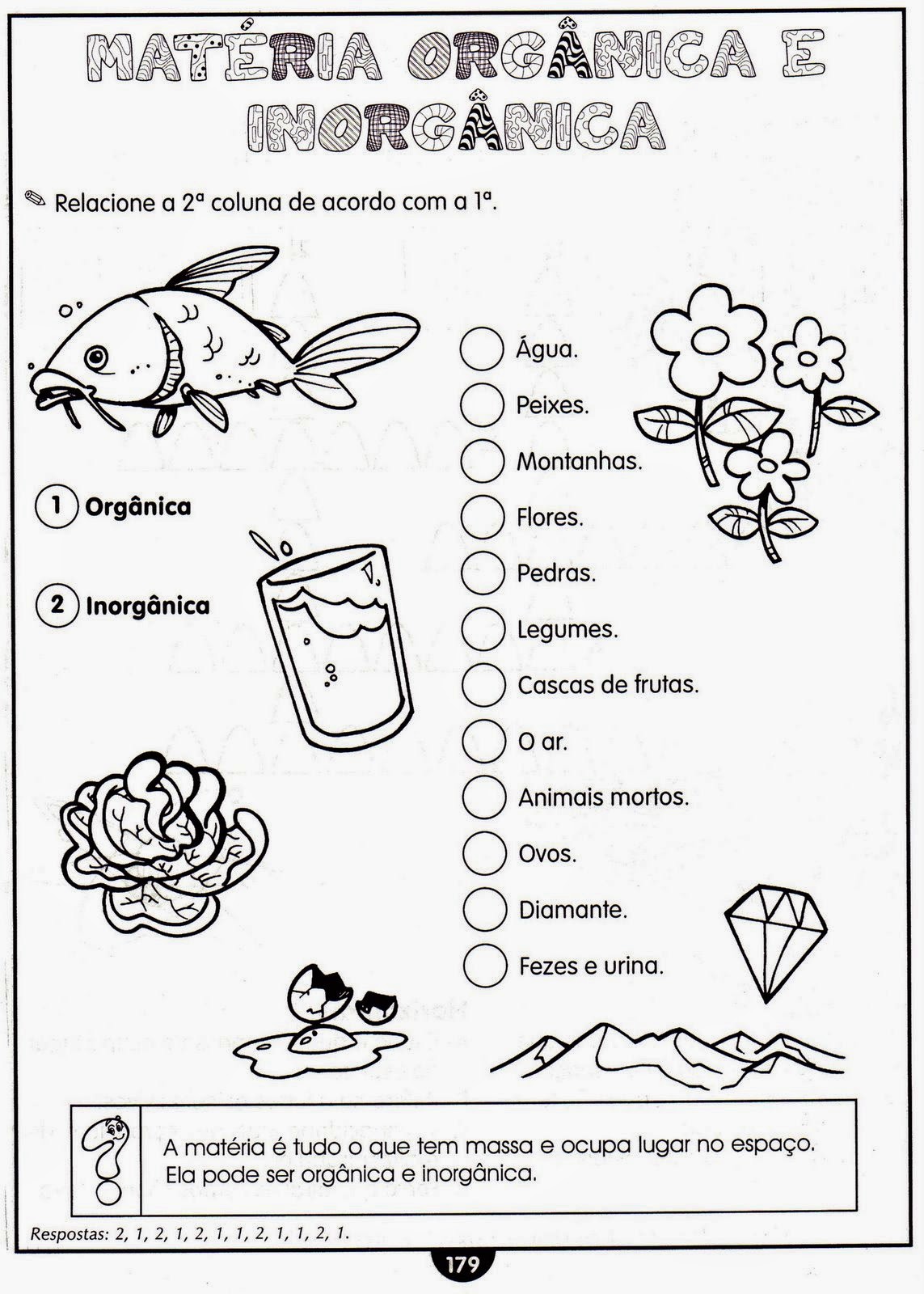 Ciências 3 ano atividades