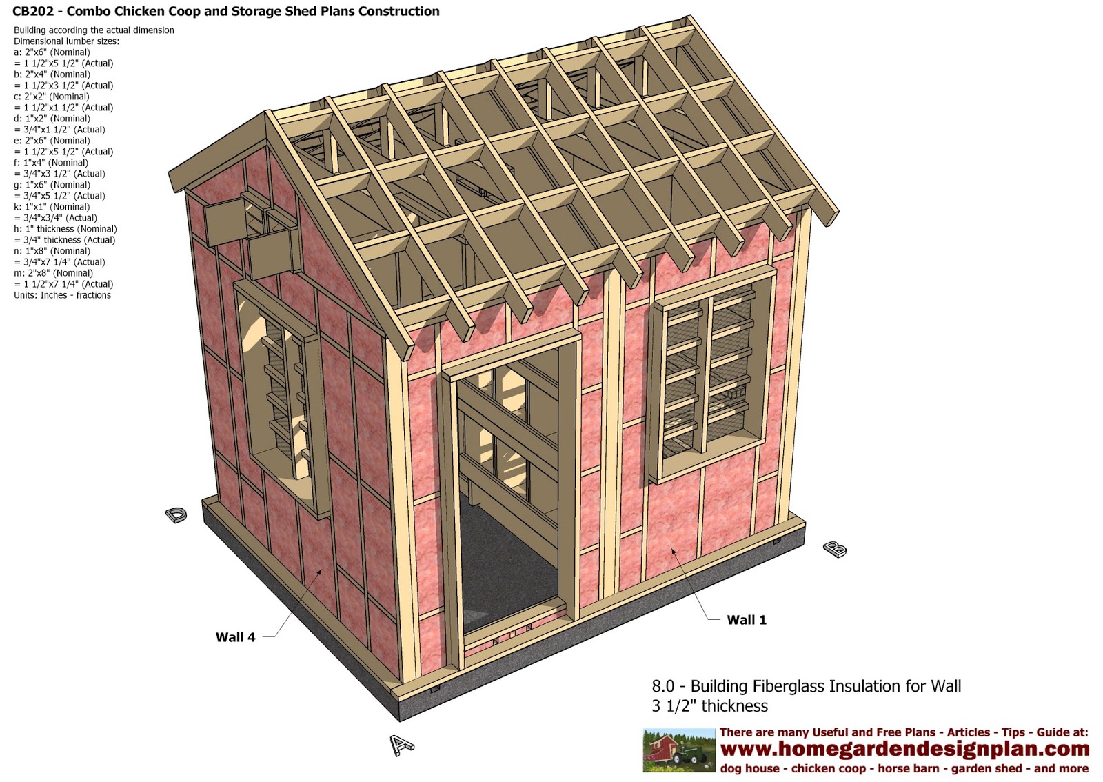 Garden Shed Chicken Co-op Plans