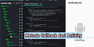 metode callback Activity