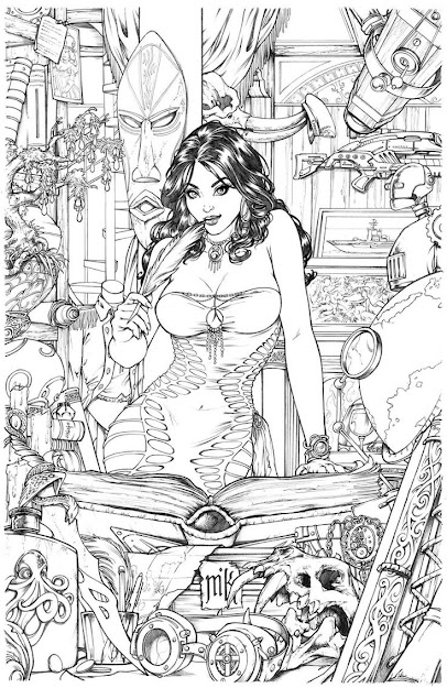 Shahrazad Issue Cover Pencils By Kromespawndeviantart On Deviantart   Coloring For Adultsadult Coloring Pagescolouring 