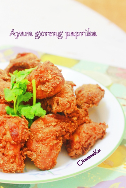 Catatan harian dunia masakan: Ayam goreng paprika