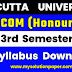 Download Calcutta University B.com Honours Third Semester Syllabus | Calcutta University B.com Syllabus | Calcutta University B.com 3rd Semester Syllabus