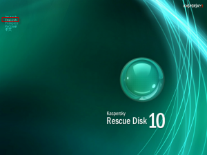 hilangkan virus dengan Kaspersky rescue disk