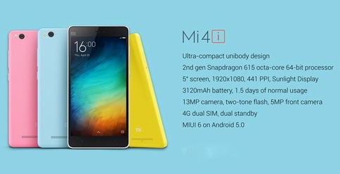 Xiaomi Mi 4i Specifications - Muka Internet