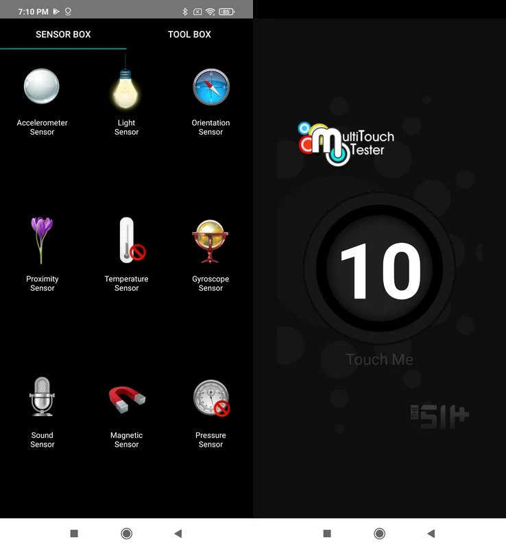 Sensorbox for Android & Multitouch Tester Poco M3