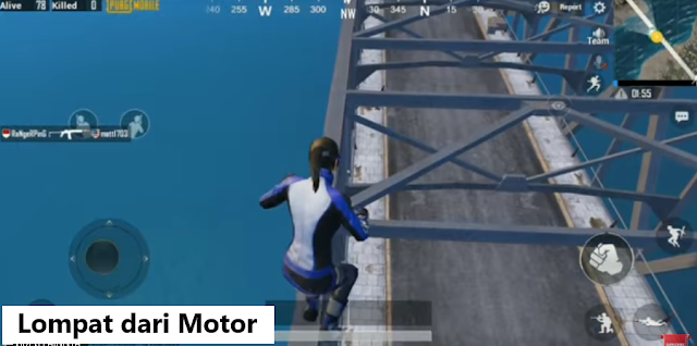 Cara naik keatas Jembatan menggunakan Motor di PUBG Mobile