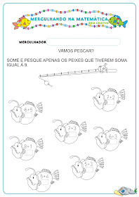 Caderno de Atividades Matemática Projeto no Fundo do Mar grátis para imprimir