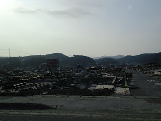 写真：南三陸町の防災対策庁舎周辺の光景