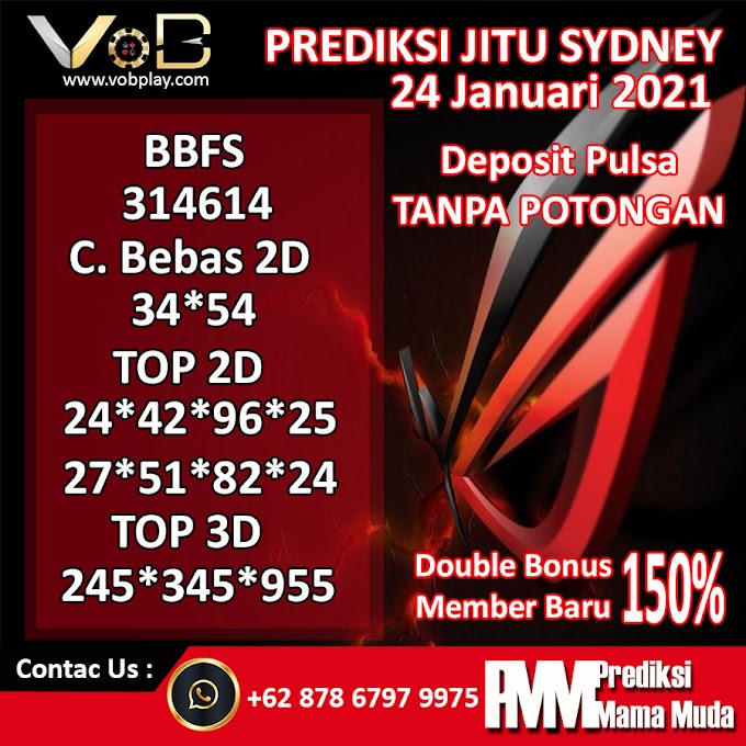 PREDIKSI SYDNEY MINGGU 24 JANUARI 2021